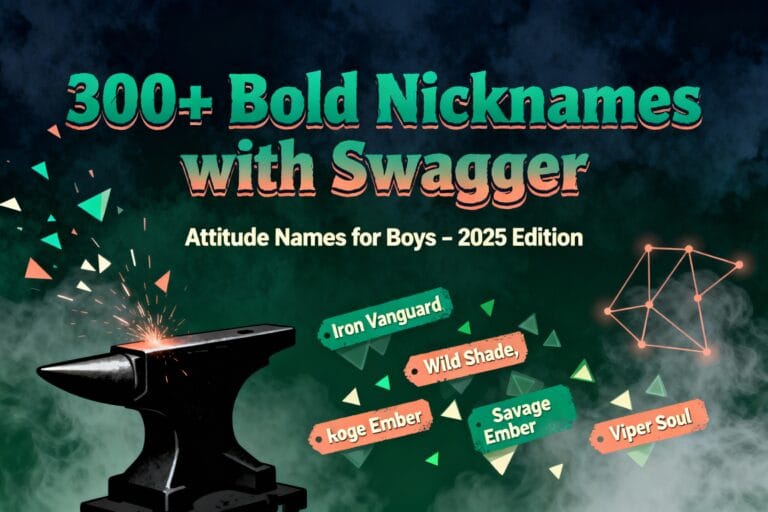 300+ Attitude Names for Boys: Bold Nickname Ideas (2025)