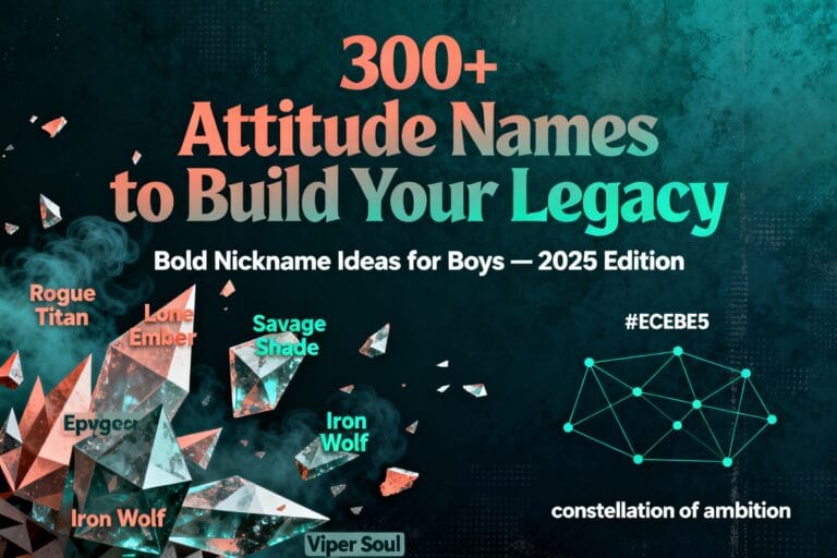 TikTok Names for Boys Attitude: Cool, Savage & Stylish Ideas