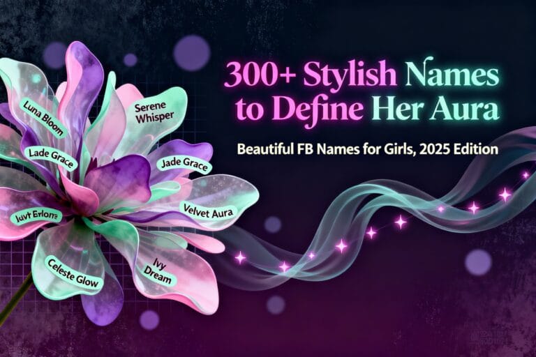 Stylish Name for FB Girl: 300+ Beautiful Facebook Names