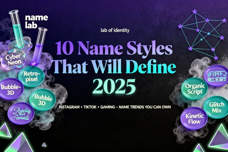 New Name Styles 2026: 10 Ideas for Instagram & TikTok