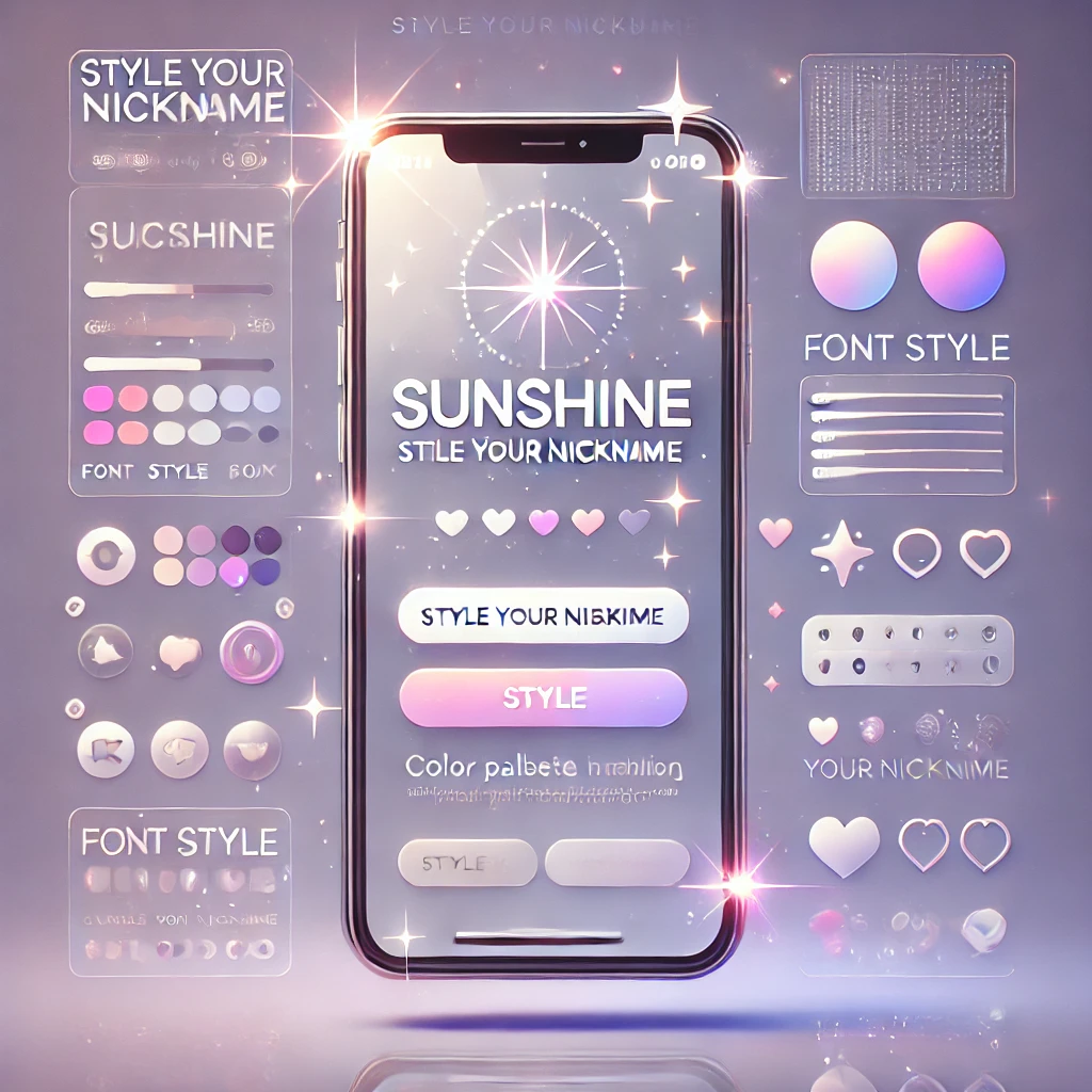 Styled Nickname on Phone