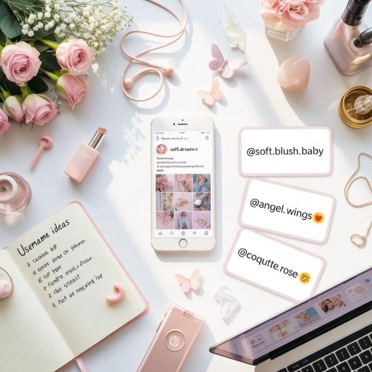 Bright feminine flat lay photograph