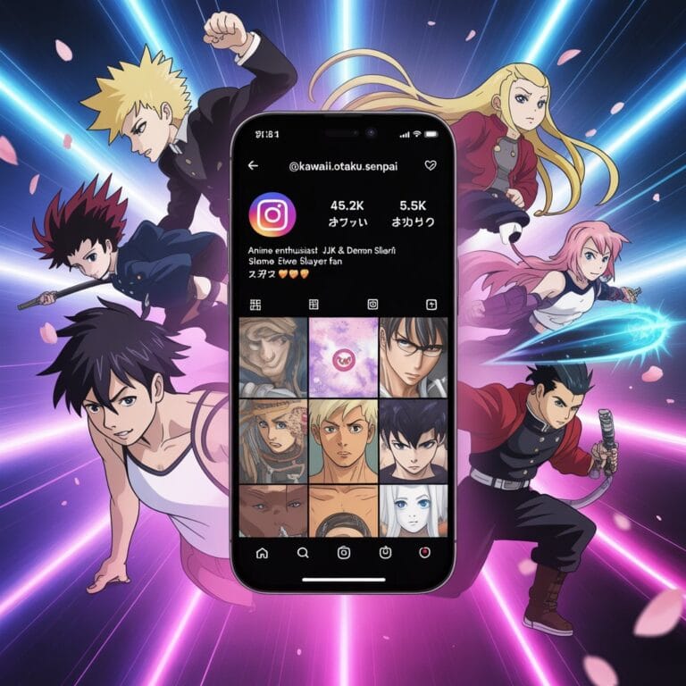 Epic anime style cover illustration