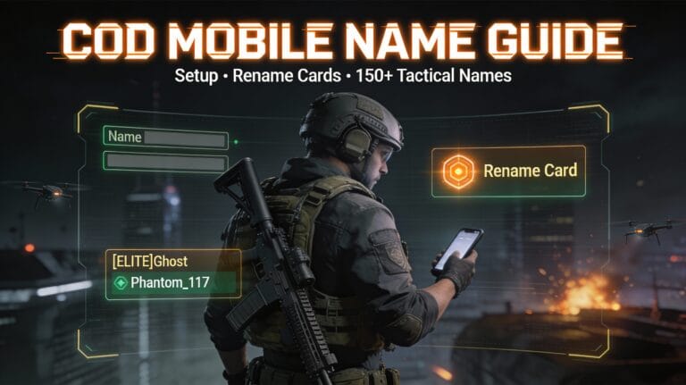 COD Mobile Name: Setup, Change & 150+ Ideas (2026 Guide)