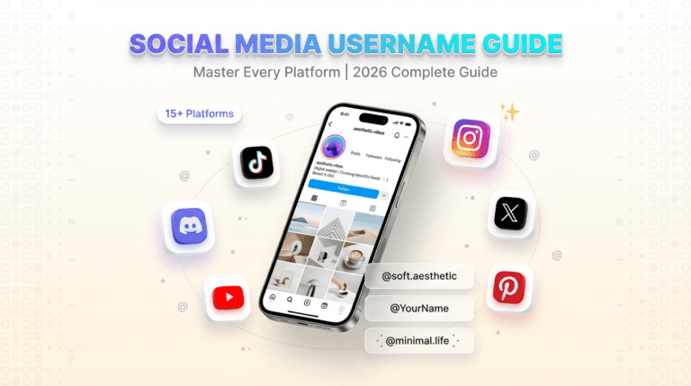 Social media username guide: Instagram, TikTok, Discord, YouTube, X and Pinterest